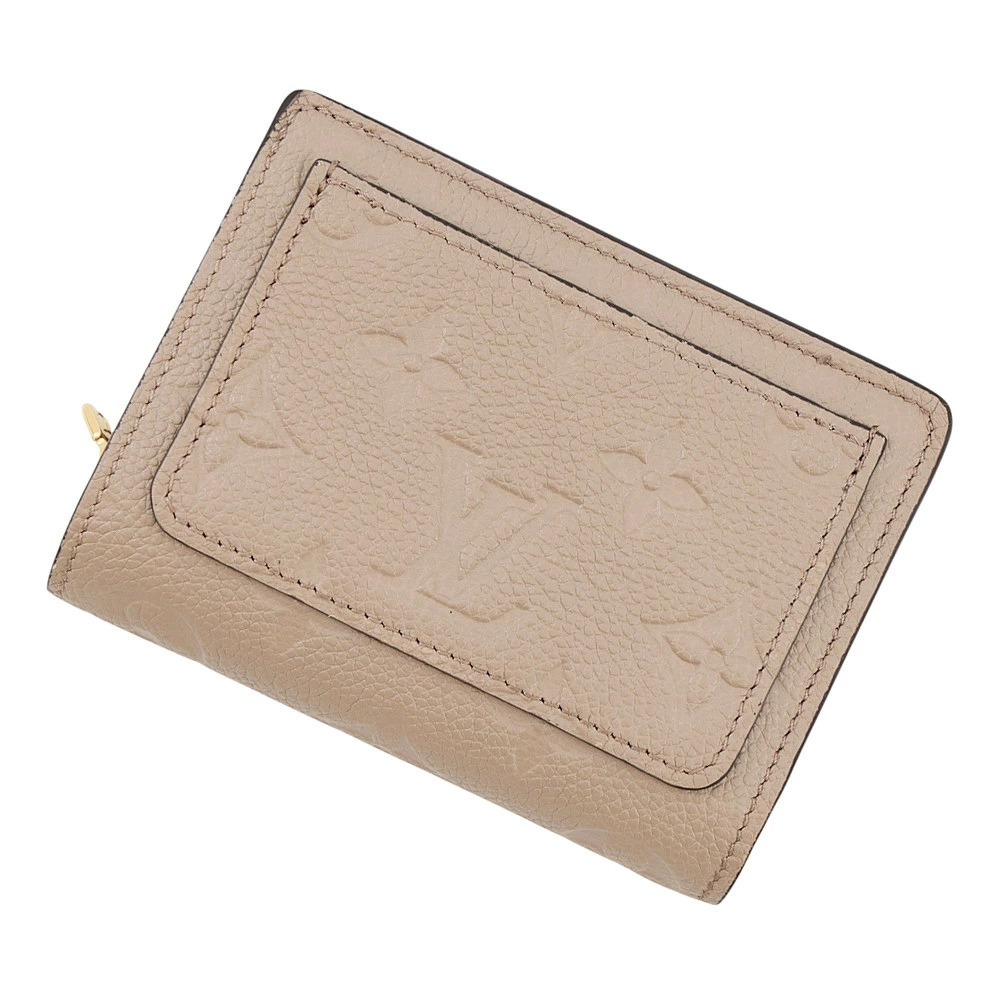 Louis Vuitton Bifold Wallet Monogram Empreinte Portefeuille Claire Leather Tan
